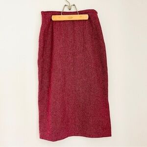Vintage Laura Ashley Herringbone Wool Skirt 8 Poetcore